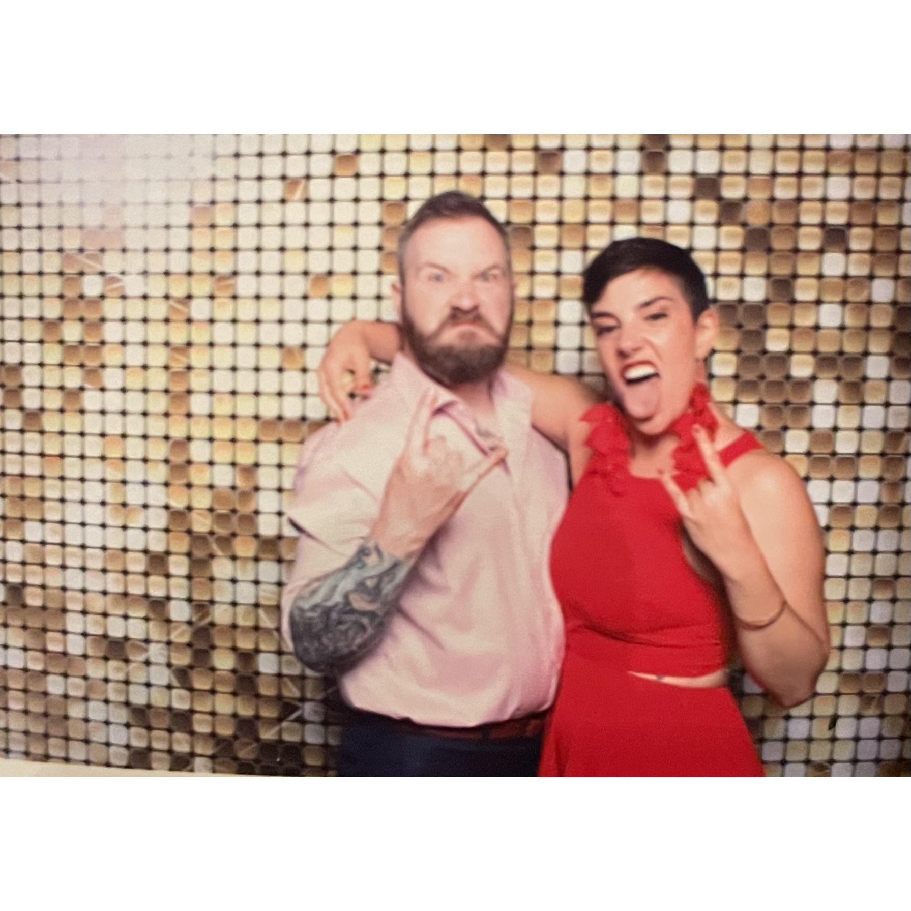 We’re always keeping it metal, even at Javier and Marlene’s wedding.