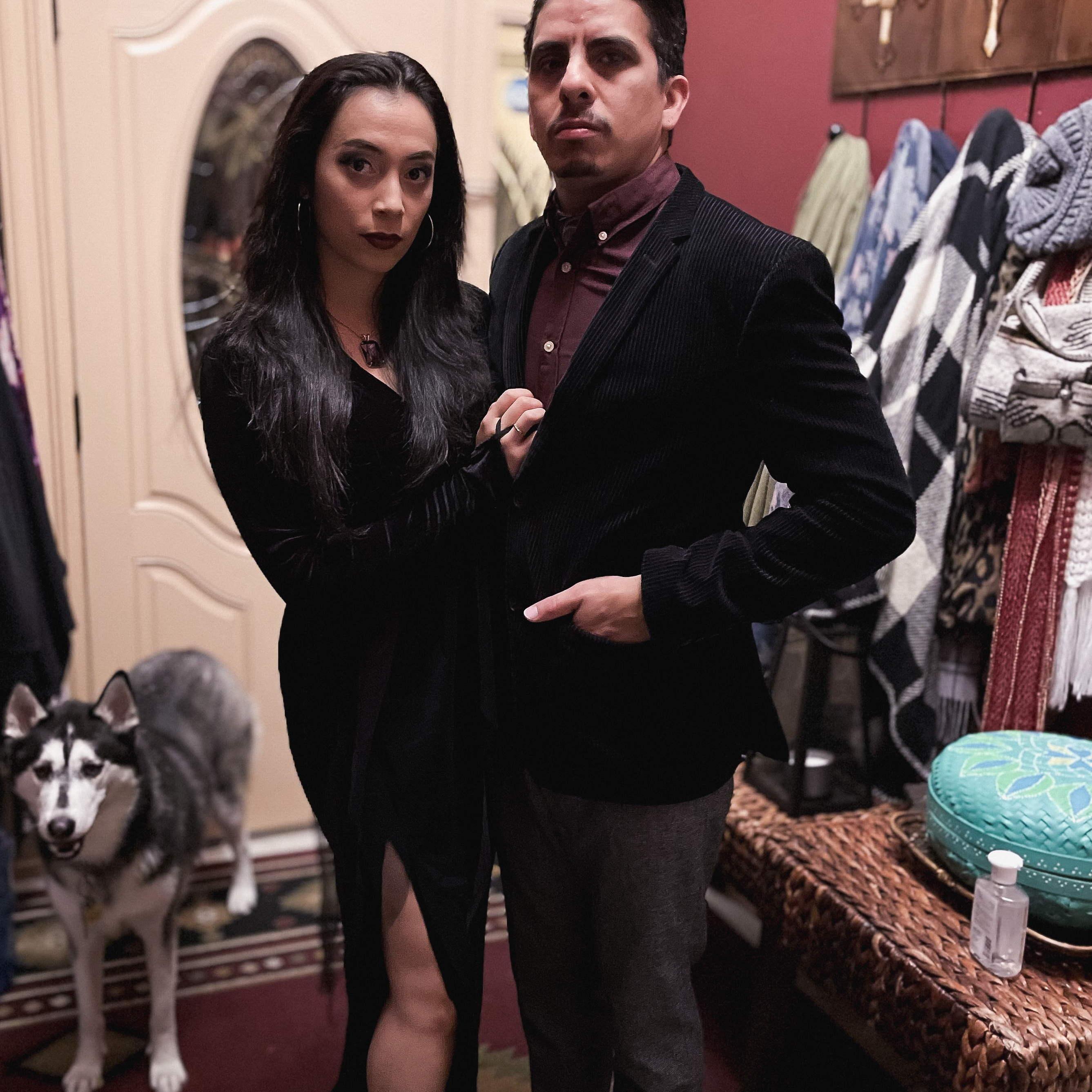 Morticia and Gomez Addams for Halloween 2021! 