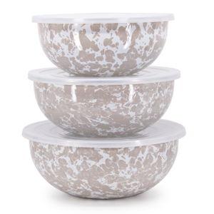 Golden Rabbit Swirl Covered Multi-Purpose Bowl Set | Crow Canyon