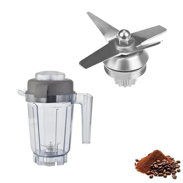 Blender Dry Blade Container Compatible With vitamix，Grain Mill Attachment Compatible with vitamix 5200 7500 750 E310 6300 VM0197 Explorian Blender, Dry Blades are Designed for Grinding Dry Ingredients