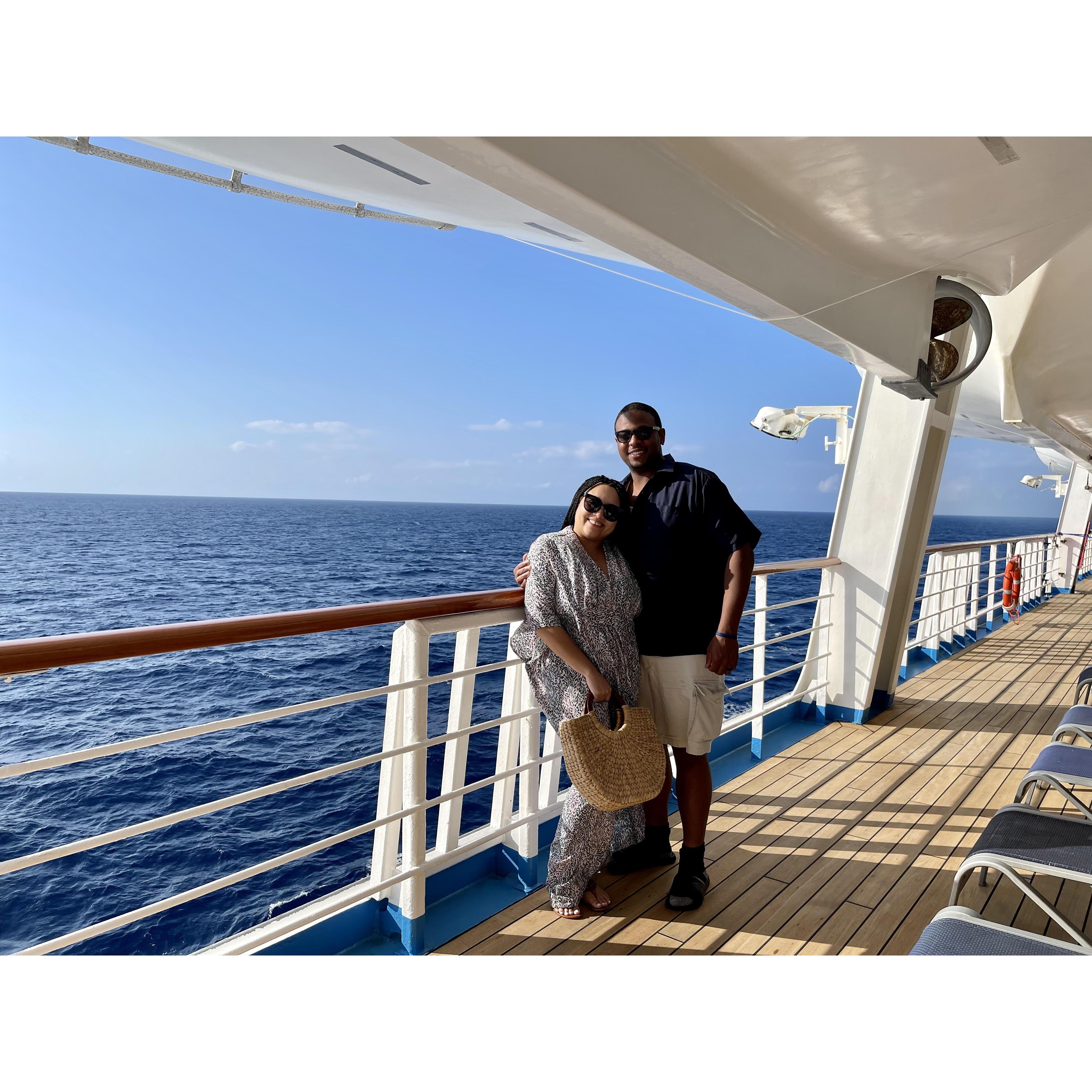 On vacation in the Caribbean, December 2021