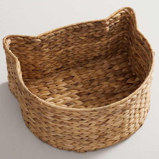 Cat Pet Storage Basket Natural Large