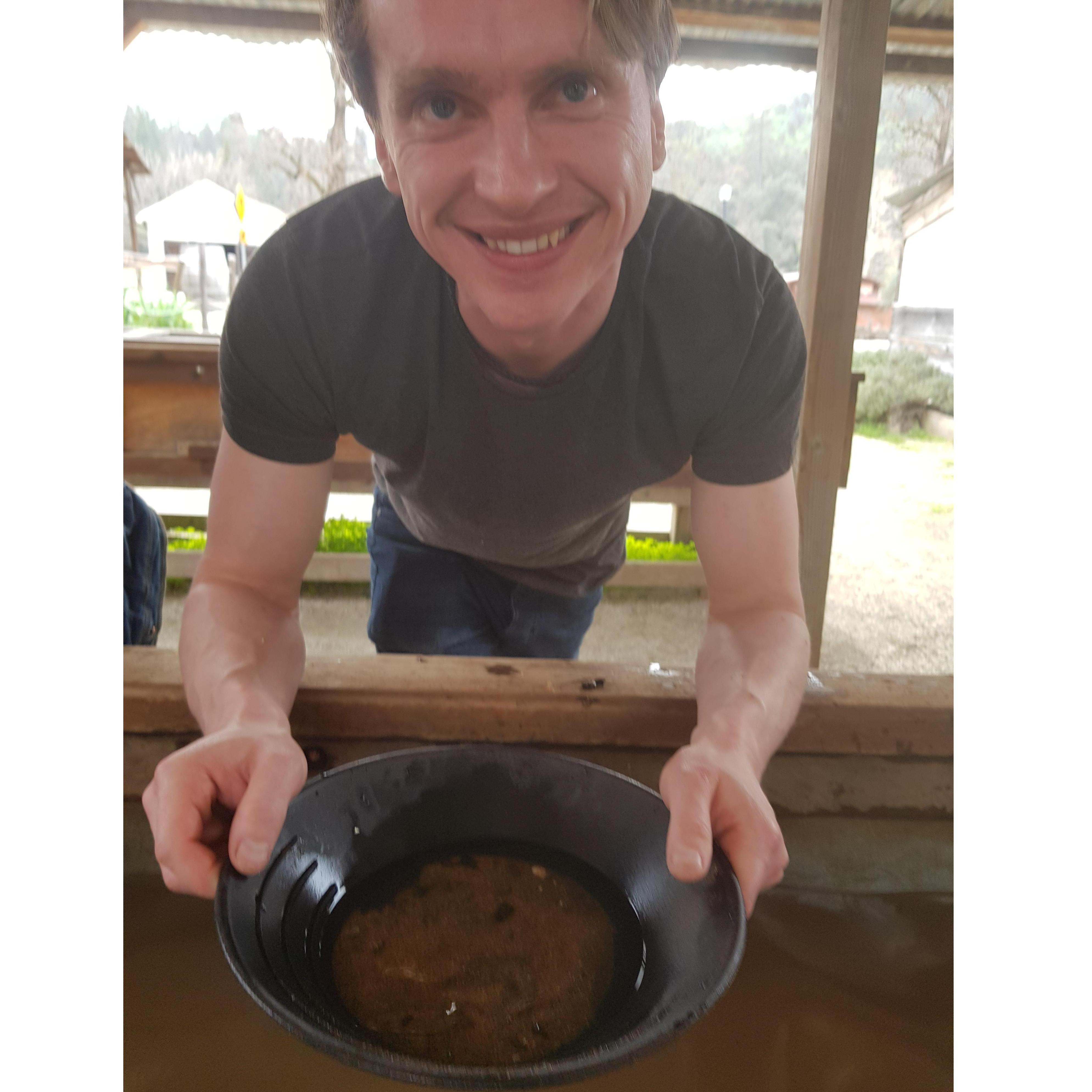 He found California gold.