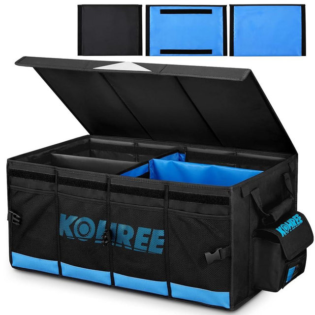Kohree RV Storage and Organization, 74L Collapsible RV Storage Bag, RV Caddy Organizer for RV Accessories, RV Containers Holds RV Stabilization & Electric Accessories