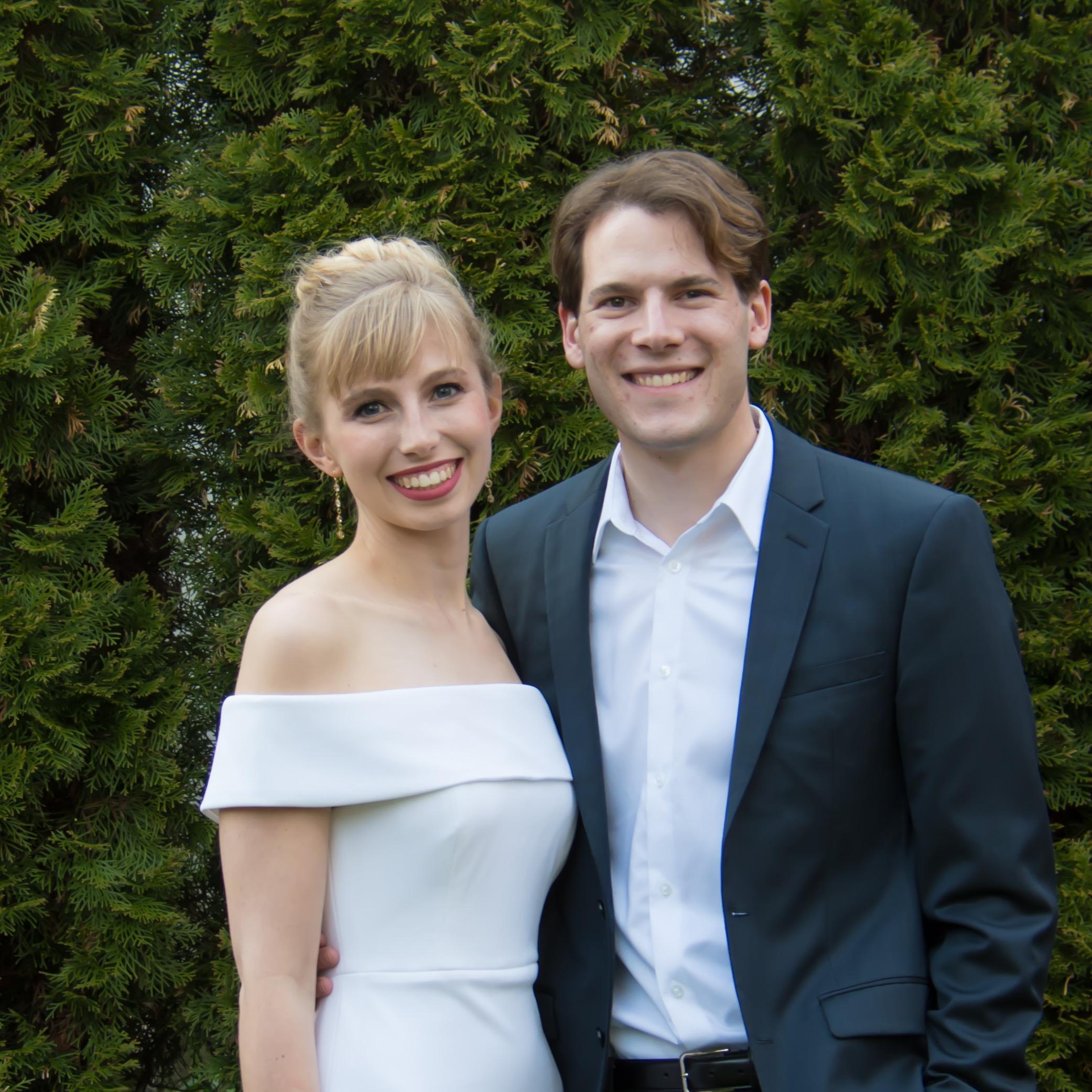 Right before heading to our New York engagement party