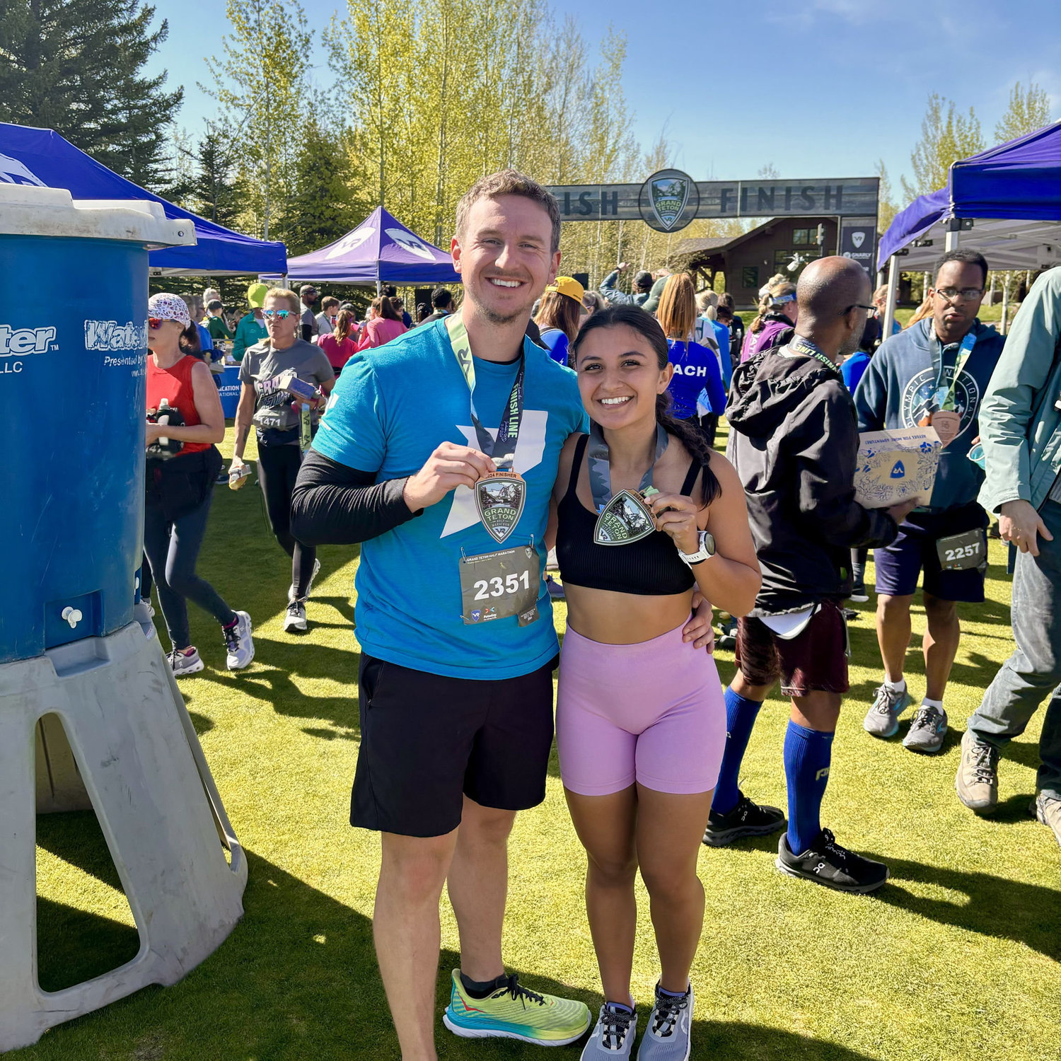 Our first Half Marathon in Grand Tetons, WY - Road Trip 2024