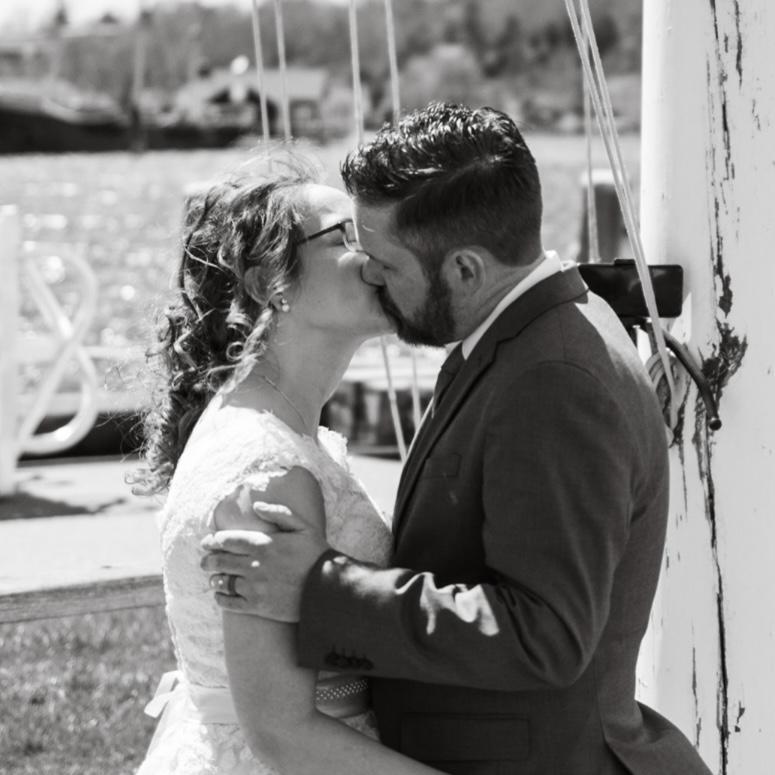 The First Kiss as Husband and Wife