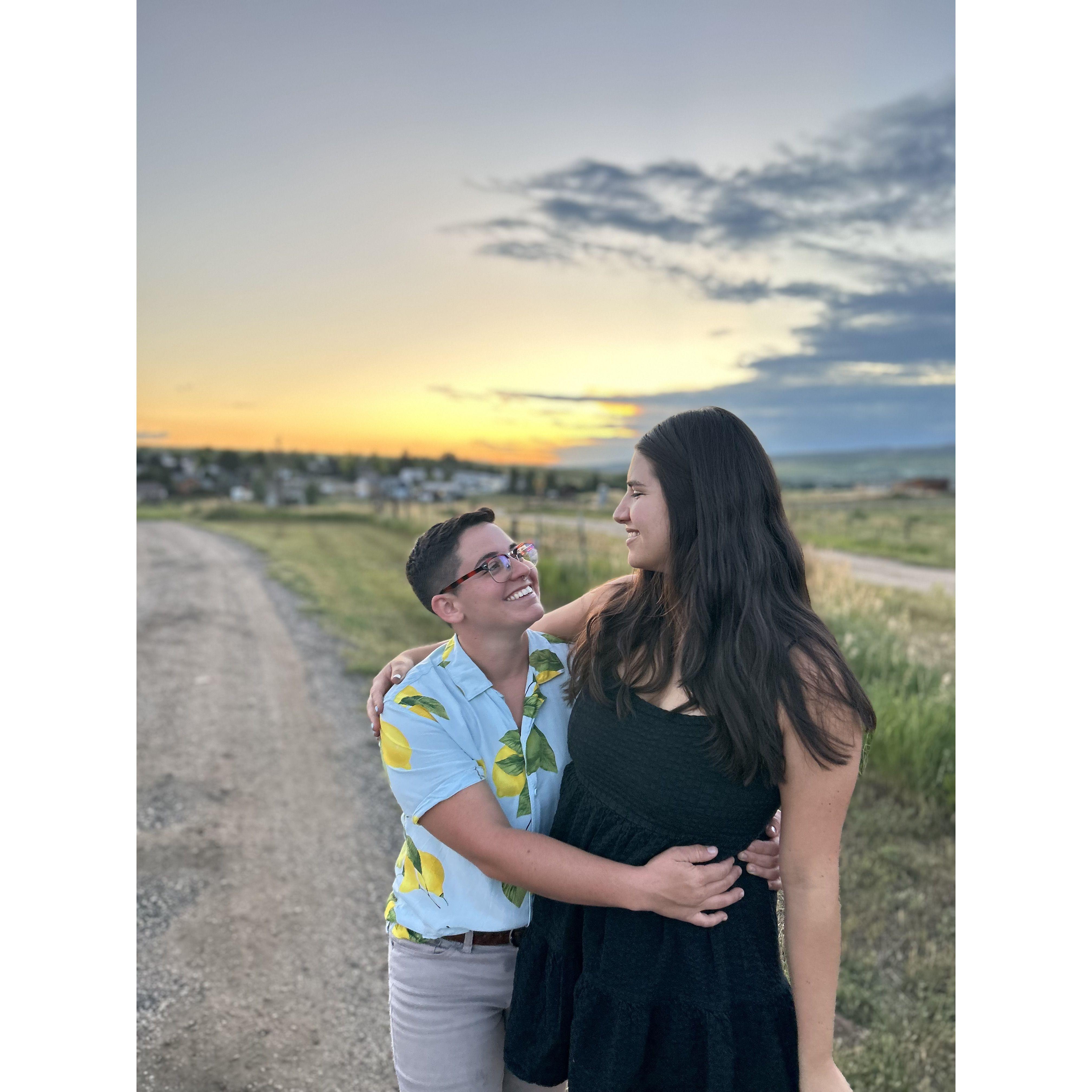 At my sister's wedding in Colorado.