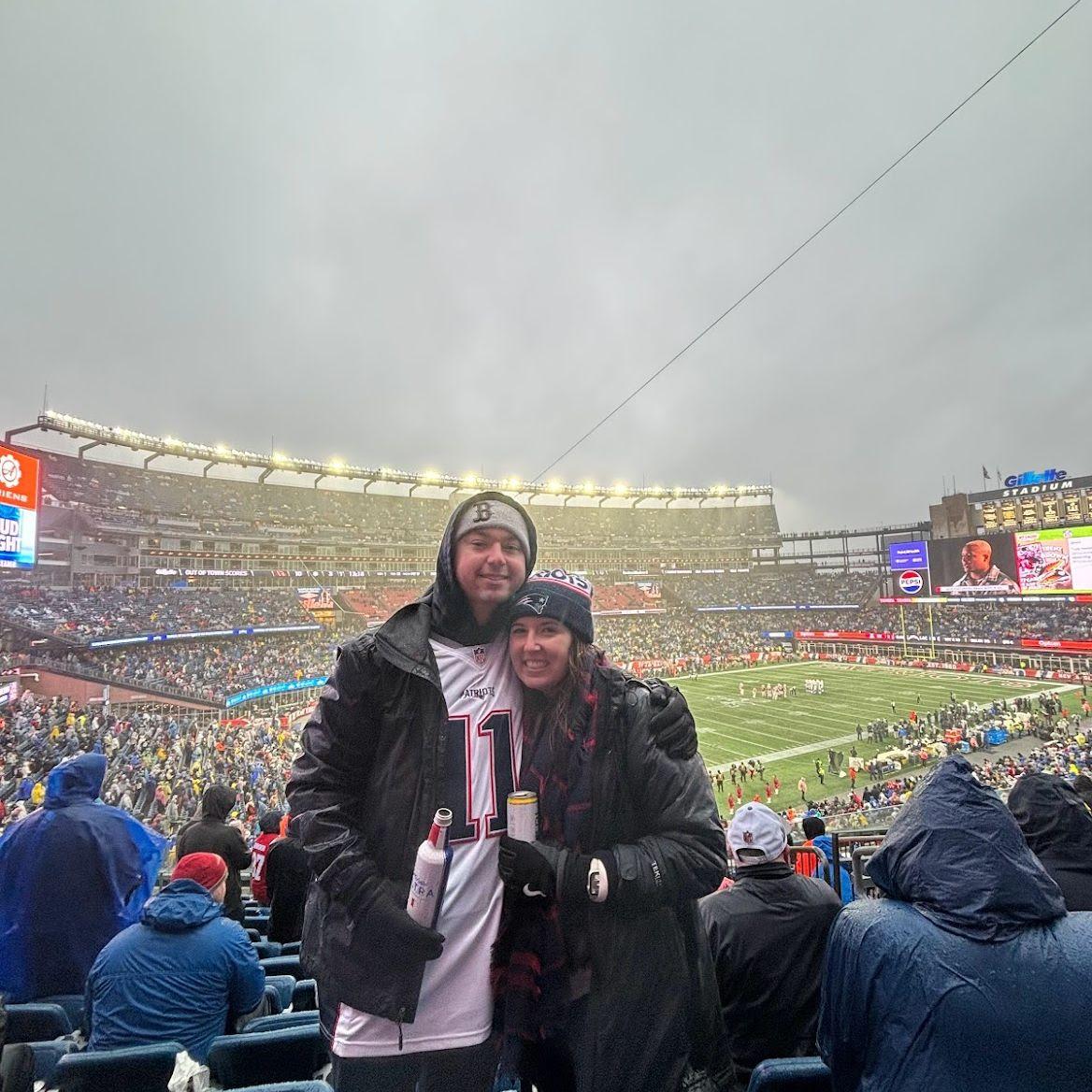 December 2023 - our first Patriots game