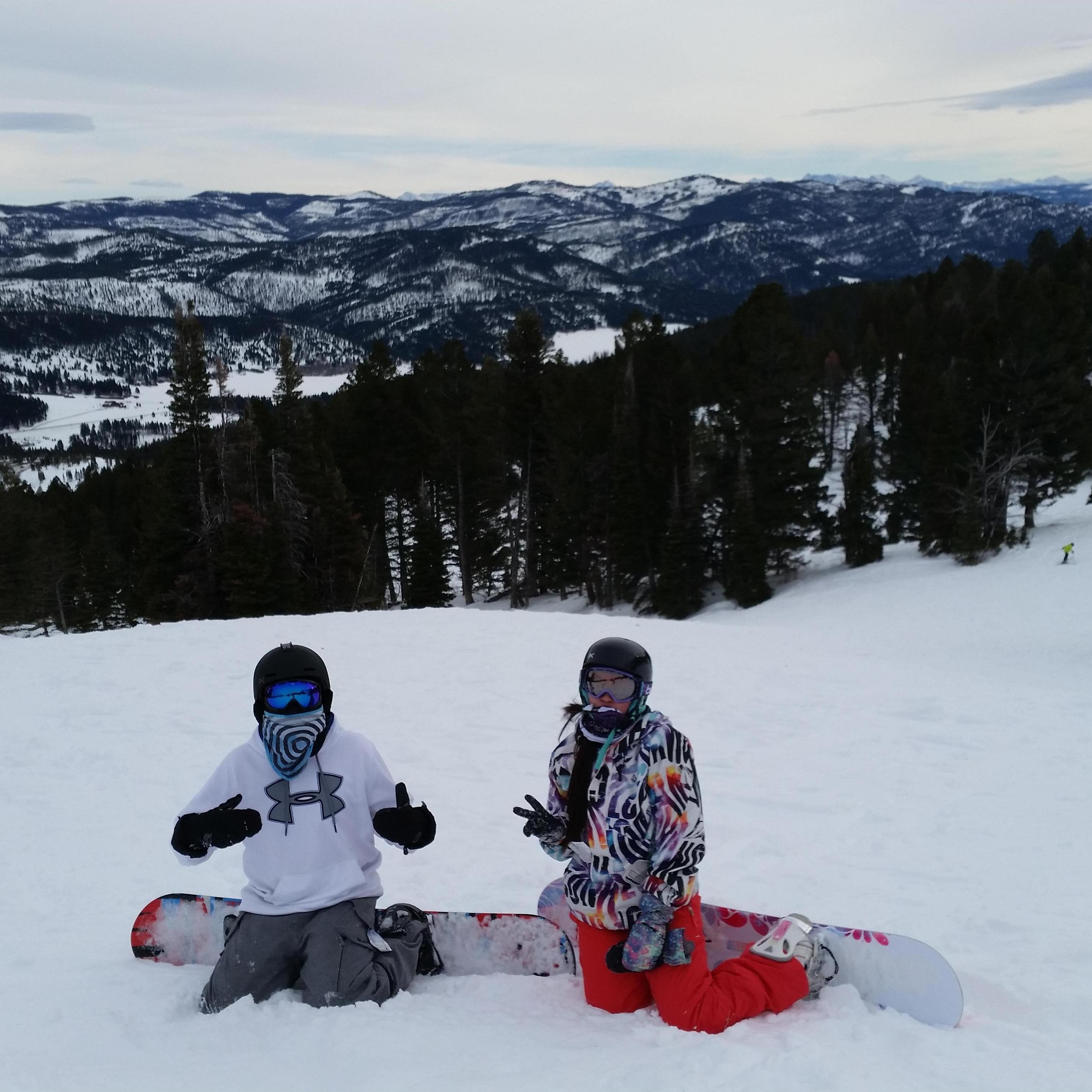 Ty was so patient and taught me how to snowboard