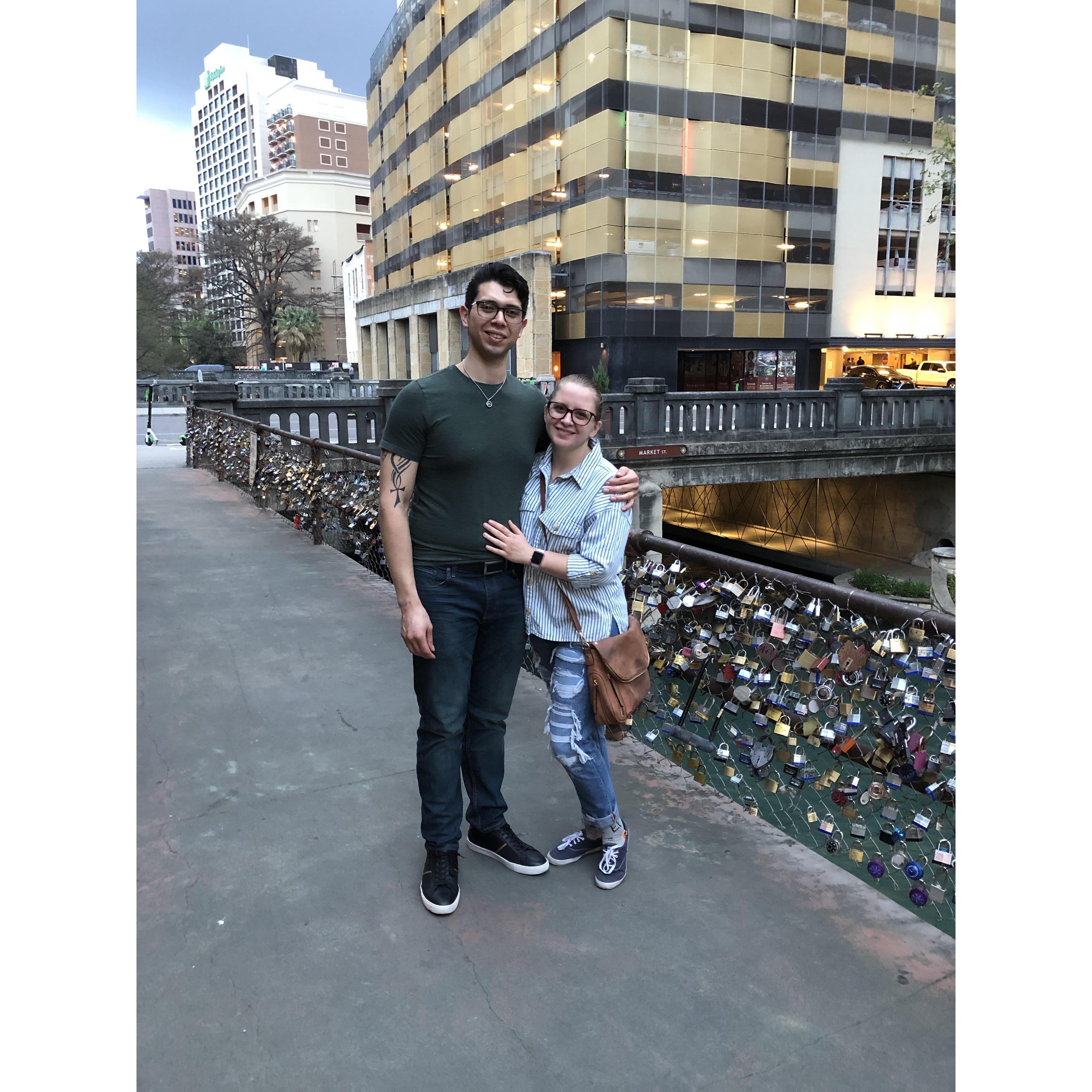 Love lock bridge-Riverwalk