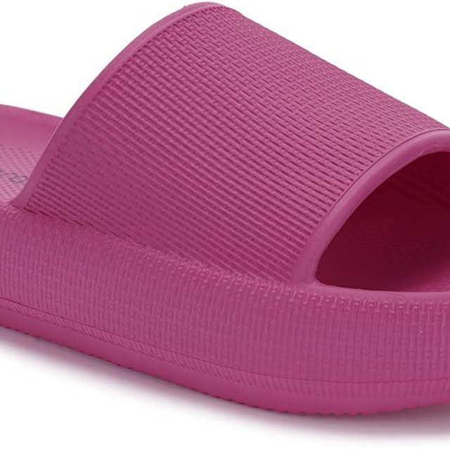 Joomra Pillow Slippers for Women and Men Non Slip Quick Drying Shower Slides Bathroom Sandals | Ultra Cushion | Thick Sole