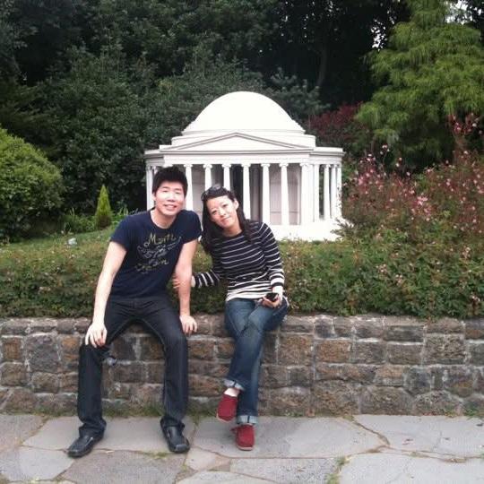Fun fact: we took a picture at the Thomas Jefferson miniature in Korea. Itended up being our engagement photo in Aug 2025.