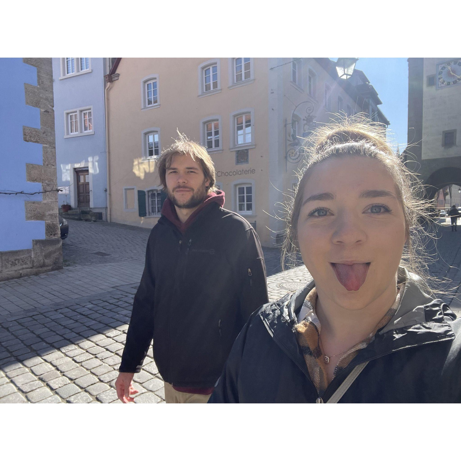 Morning walk through Rothenburg ob der Tauber, Germany