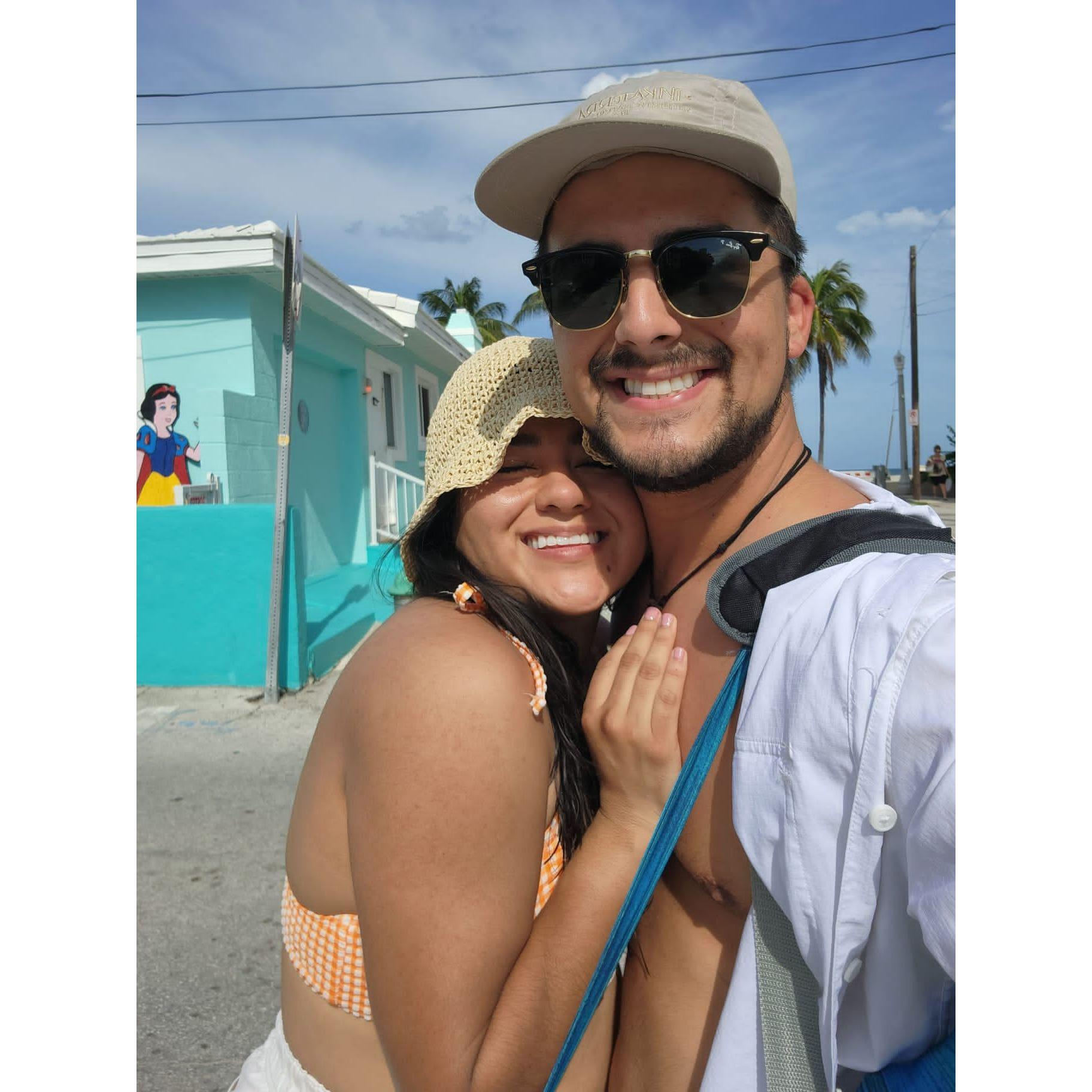 Our first beach day together (big deal cause Jen HATES the beach)