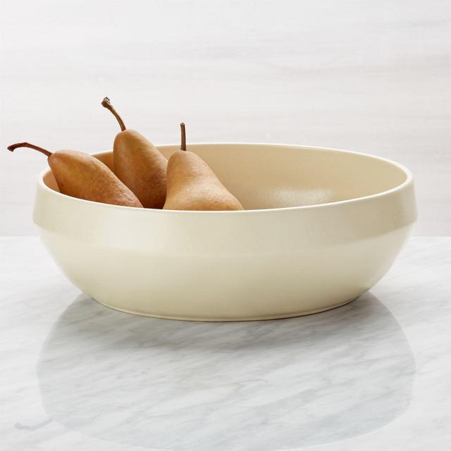 Visto Cream Stoneware Serving Bowl