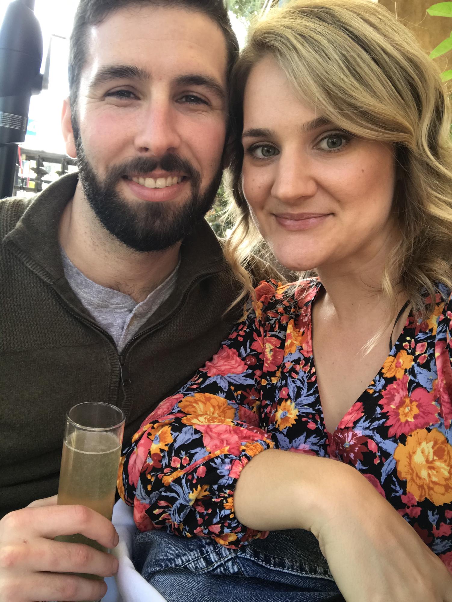 Captured this moment at brunch on our second date.