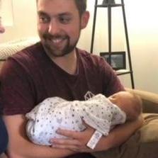 Cameron's first time meeting our "nephew", Atlas.