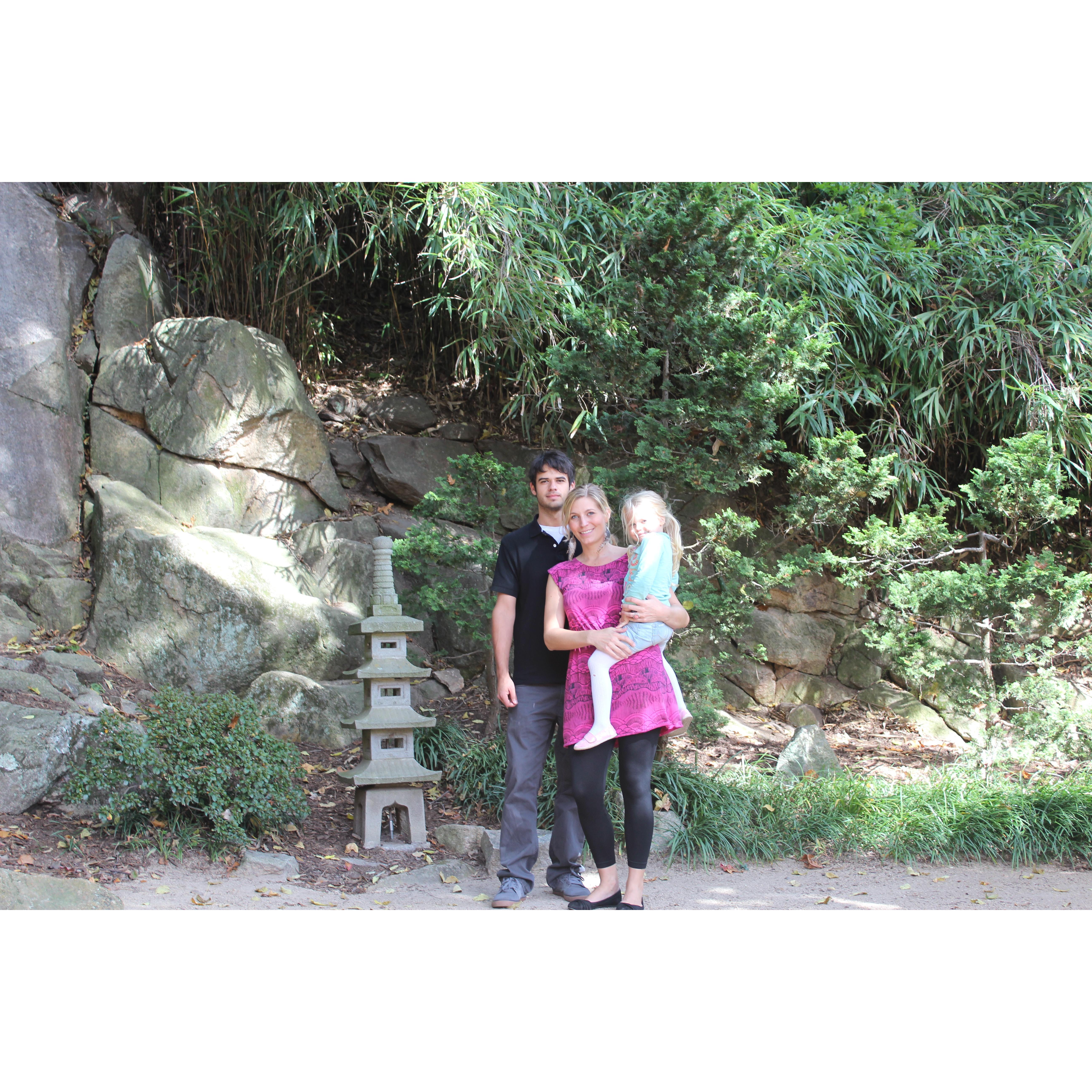 Our little family in a trip to VA to visit friends, Fall 2012