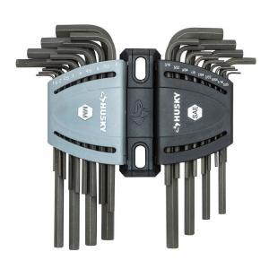 SAE/Metric Long Arm Hex Key Set (26-Piece)