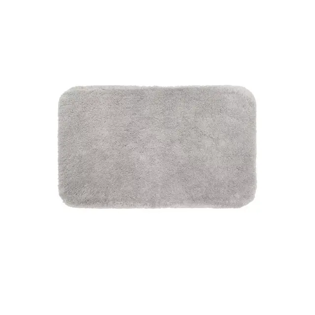 Nestwell™ Soft Plush 17" x 24" Bath Rug in Chrome
