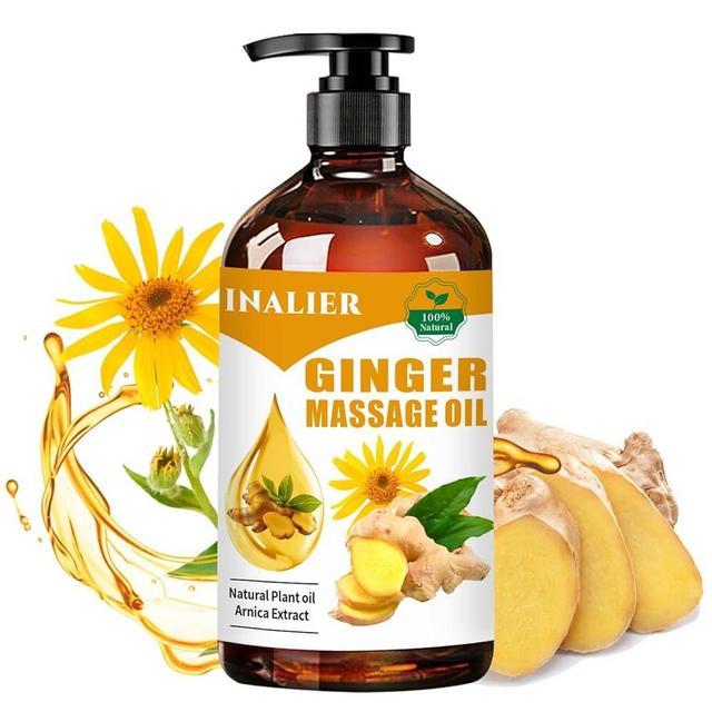 Ginger Massage Oil,Ginger Oil for Lymphatic Drainage,Massage Oil for Massage Therapy,﻿SPA Massage Oils,Relaxing Sore Muscle Massage Oil,Ginger Essential Oil for Body Massage