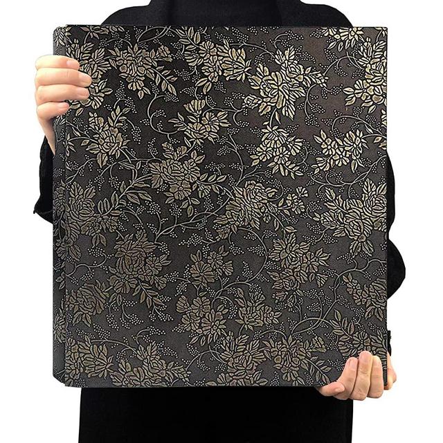 RECUTMS Leather Cover Photo Album 600 Pockets Sewn Bonded Memo Album Slots Album Hold 4x6 Photos 5 Per Page Valentines Day Present Wedding Memory Album (Bronze Grape Flower)