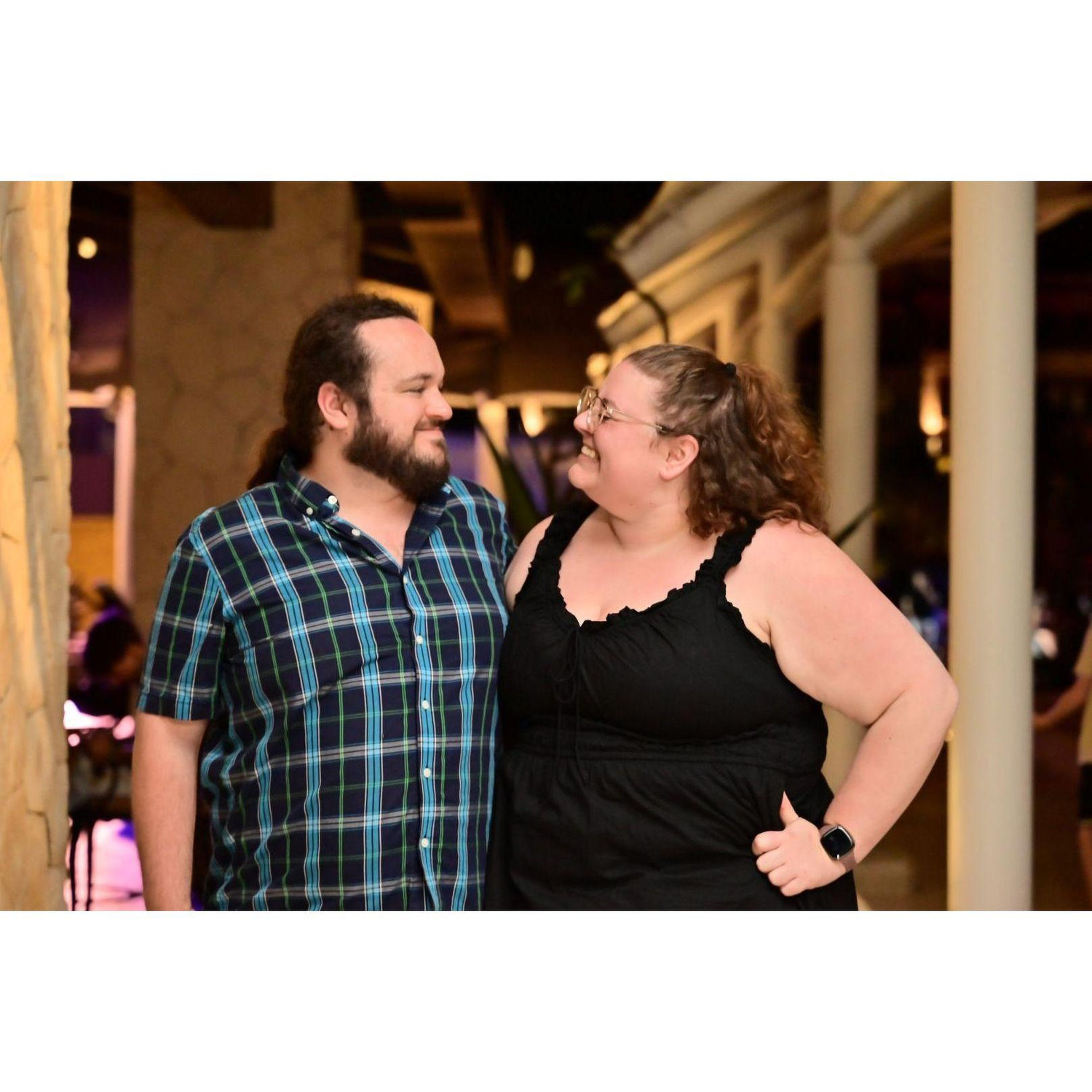 A few days before our engagement... on our first ever vacation together.