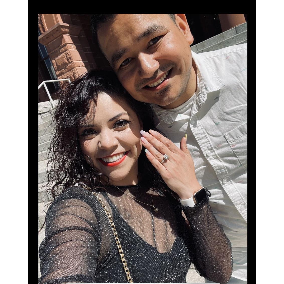 When we eloped 5/10/22. Such a special and Intimate moment.