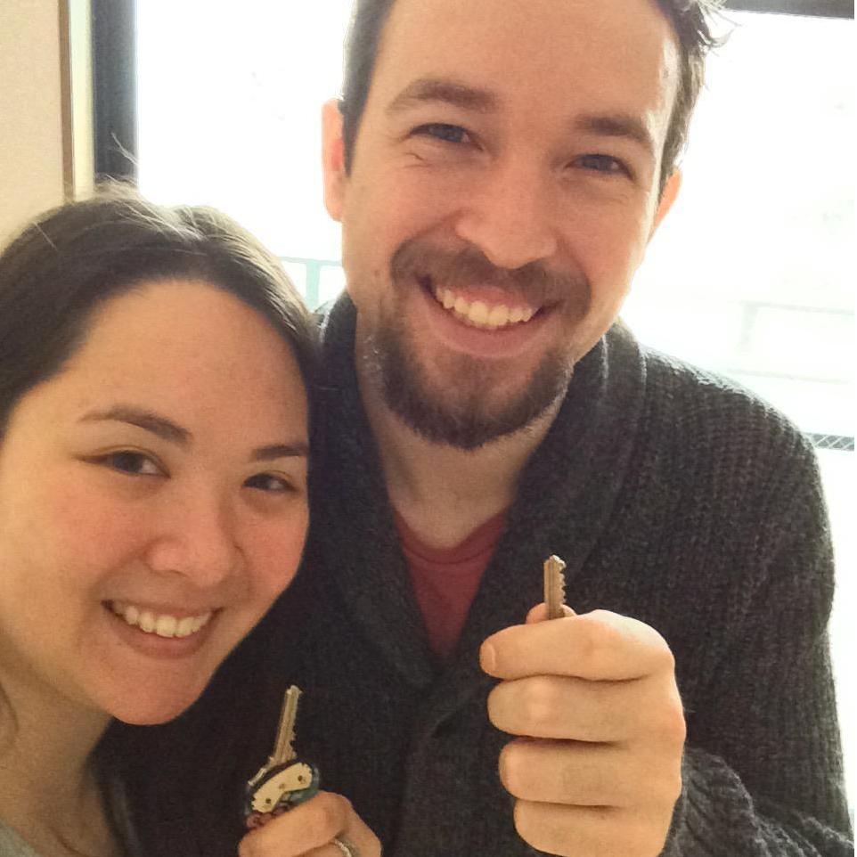 Keys to the first apartment we picked out together in Daikokucho Japan! (2015)