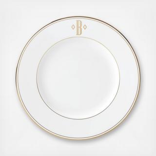 Federal Gold Block Dinner Plate