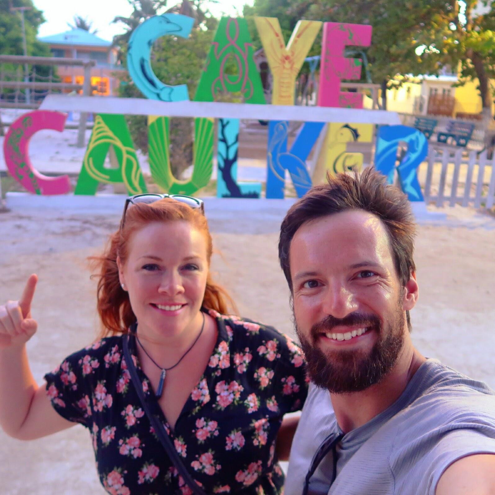 A teensy island paradise in Belize.  So small, there arent even cars on the island!