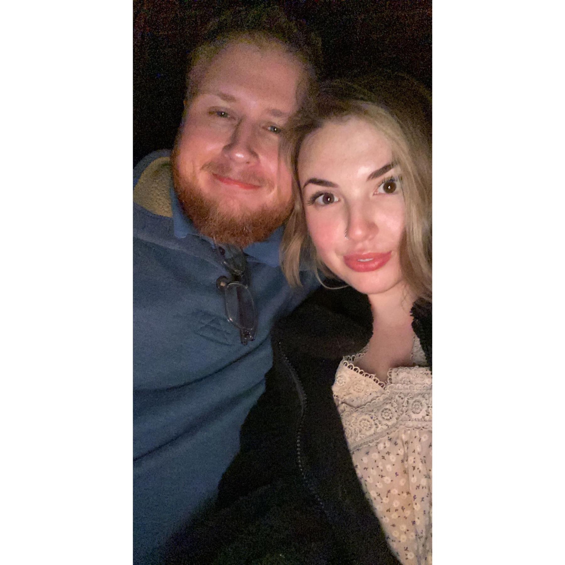 Our first official photo as boyfriend and girlfriend!