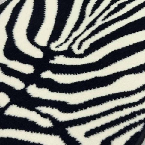 Zebra Print Rug Runner 2x6