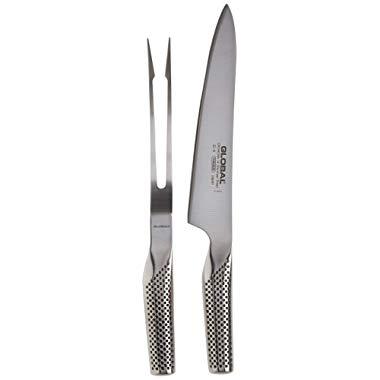 Global G-313 Knives Carving Set (G-3,G-13) 2 Pc, Silver