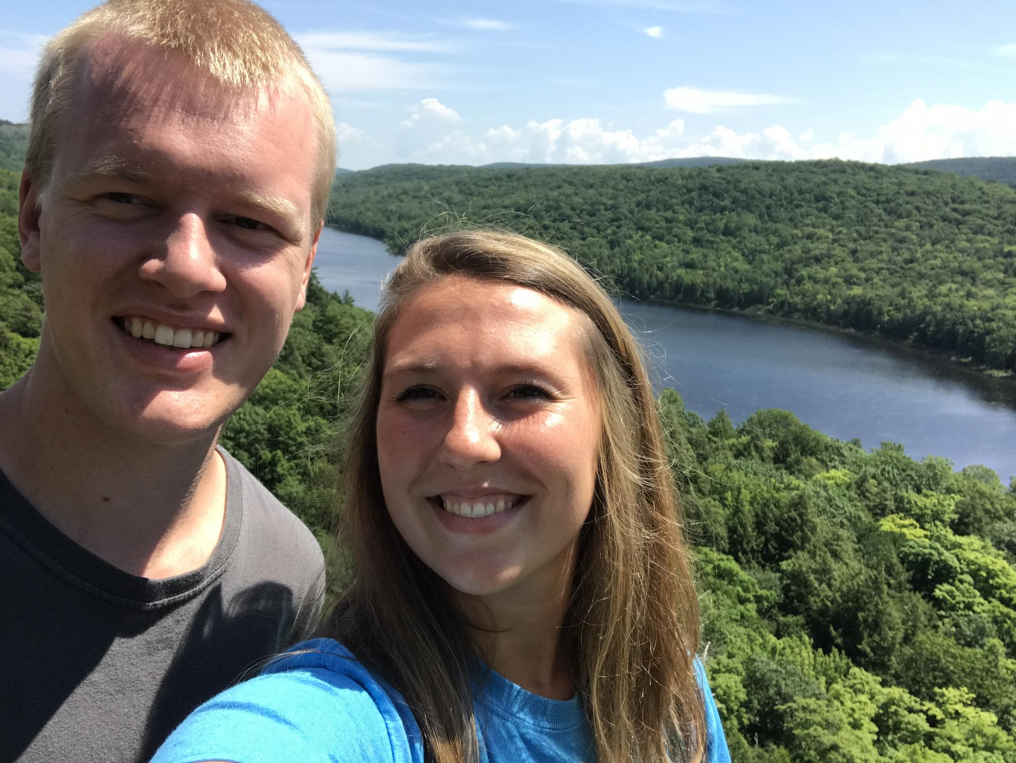 Lake of clouds in the UP! We proceeded to hike 10 miles after this pic