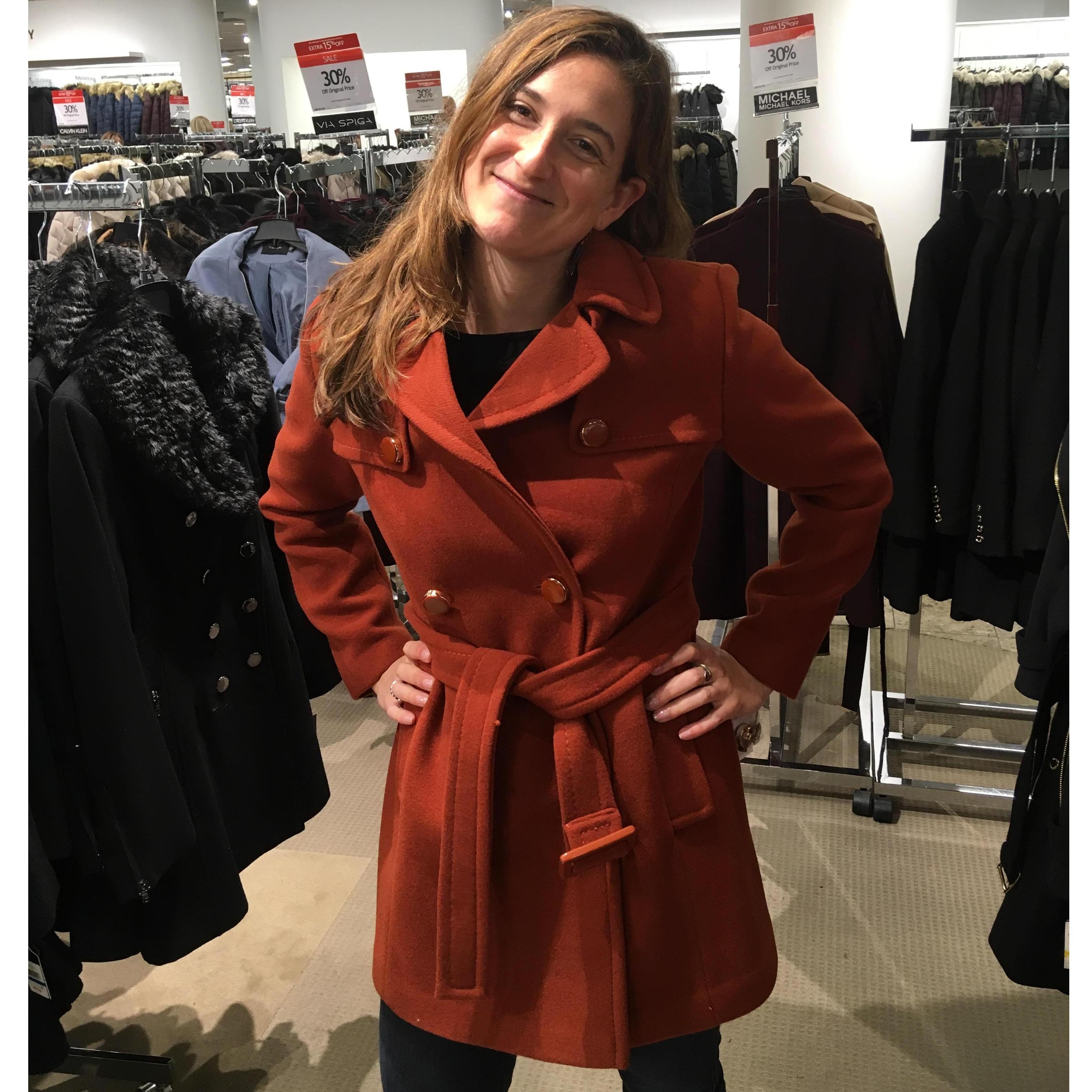 Jacket shopping took longer than wedding dress shopping ;)