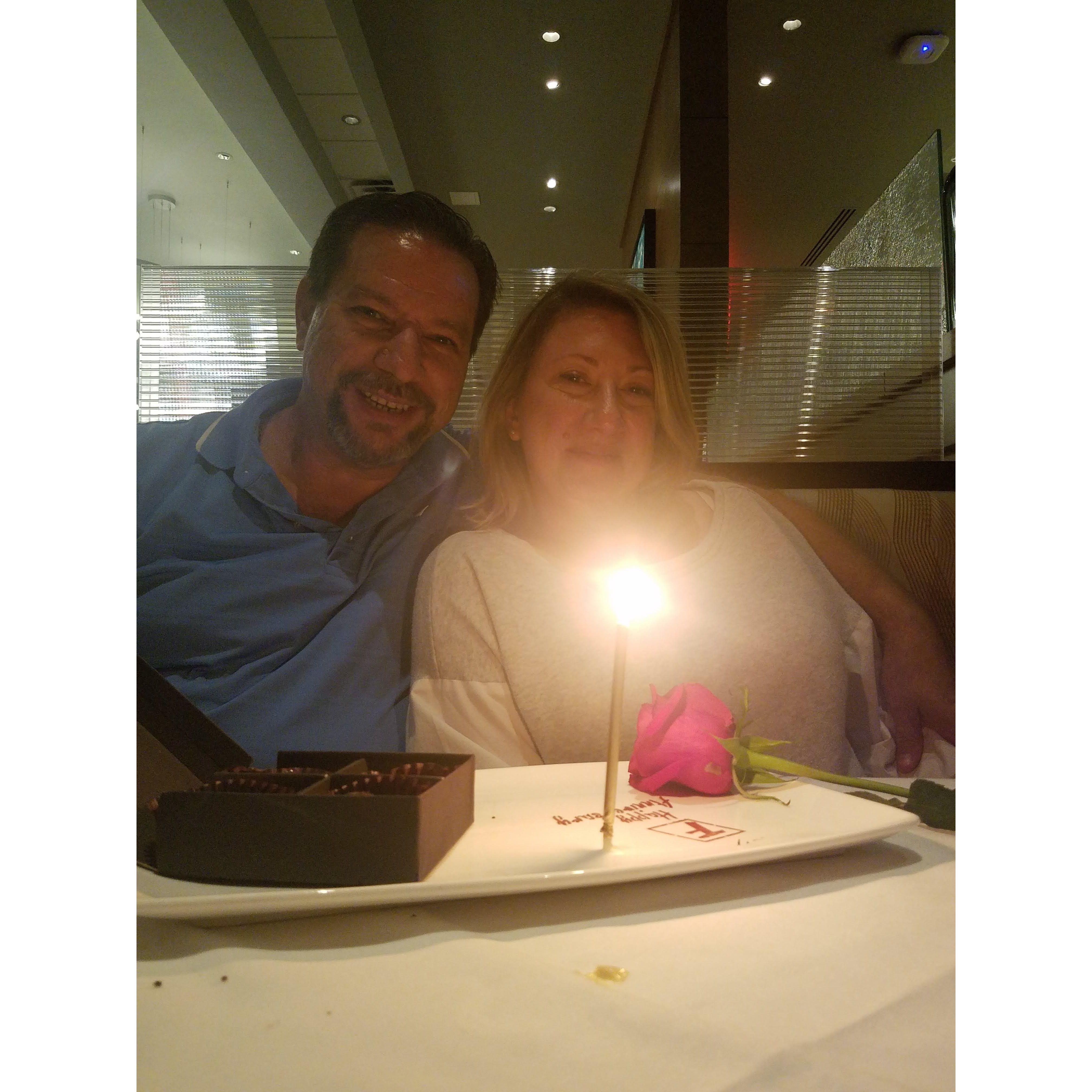 Celebrating my 50th Birthday @ Flemings in Metairie