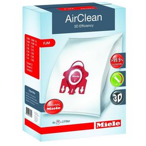 EuroFilters - Miele AirClean 3D Efficiency Dust Bag, Type FJM, 4 Bags & 2 Filters