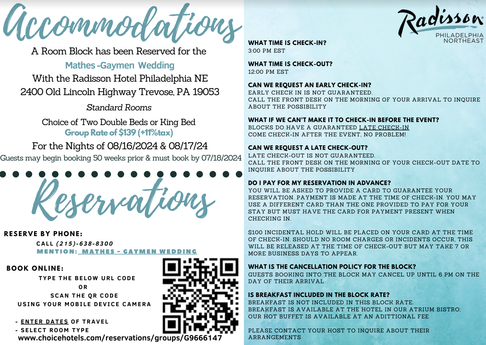 The Wedding Website of Bekah Mathes and Ben Gayman