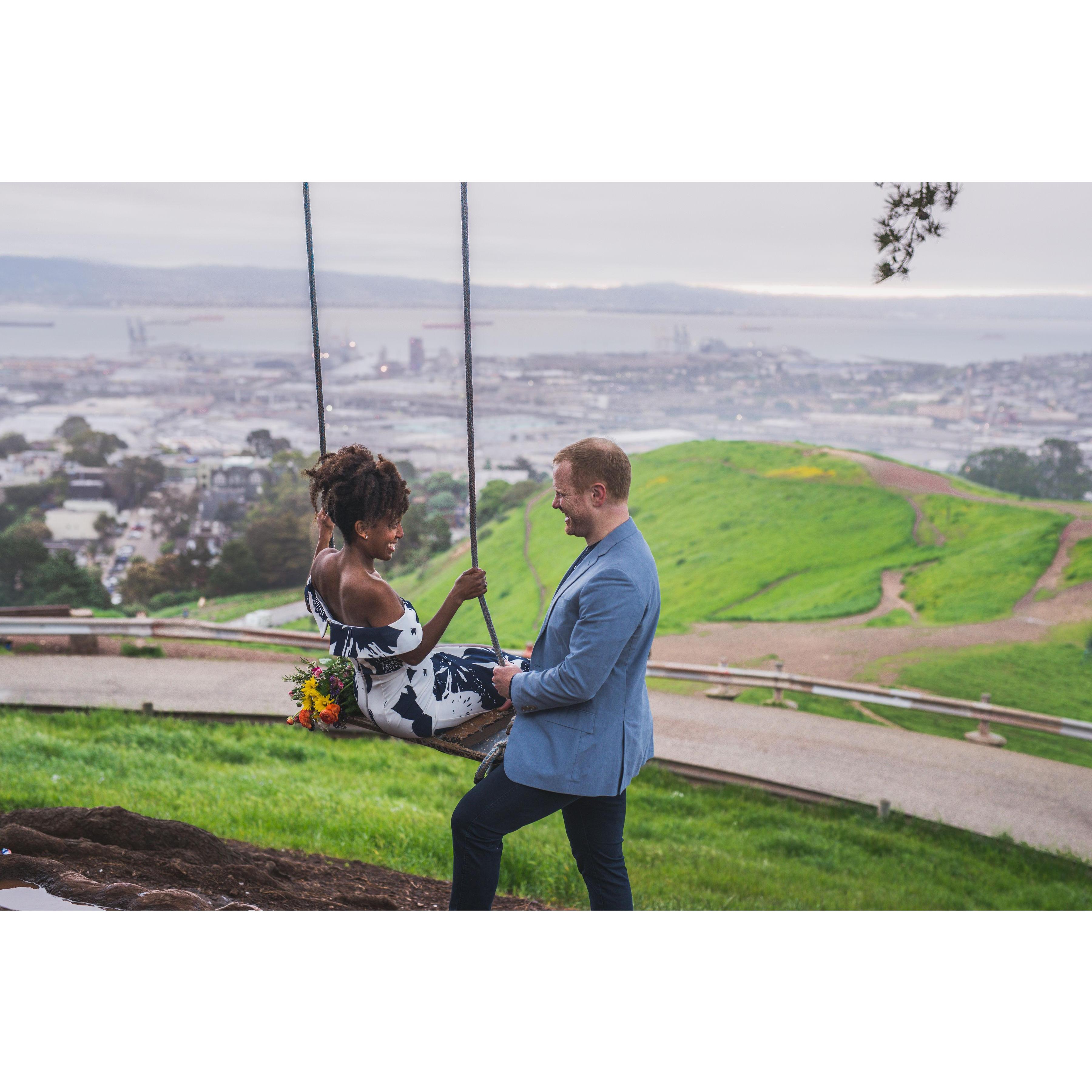 The Swing at the Top of Bernal Hill - San Francisco, CA - April 2019