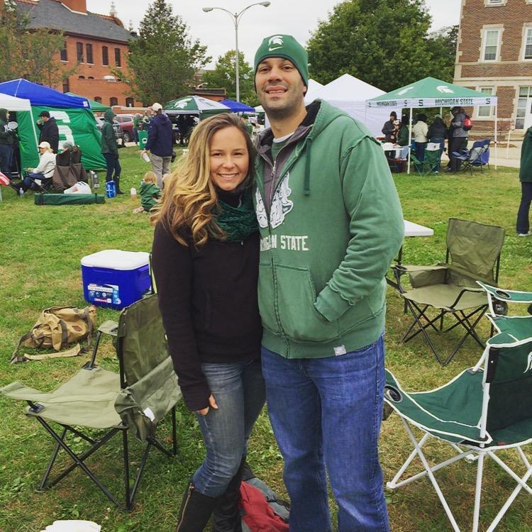 Before he made a Sparty outta me 💚