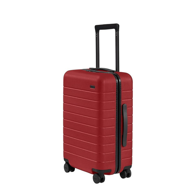 Away Carry-On Luggage, Lightweight Hardside Suitcase with Spinner Wheels, 22 Inch Airline Approved, TSA Lock, Tango Red
