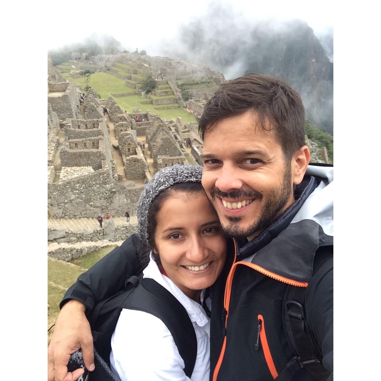 At Machu Pichu.