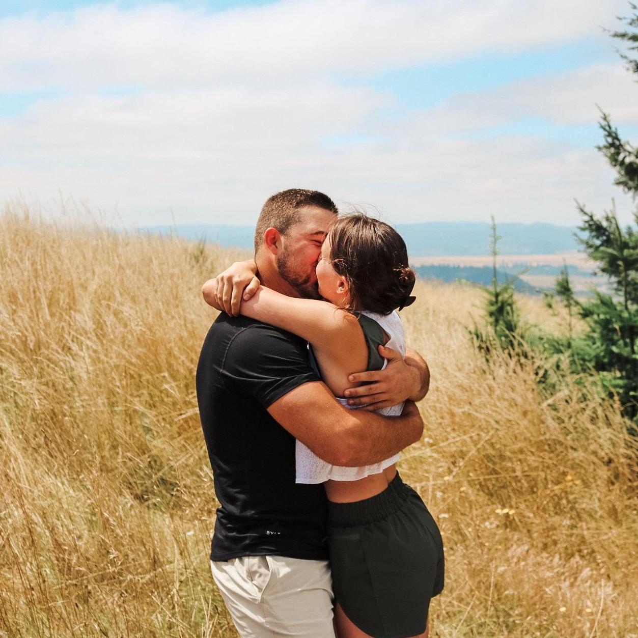 Moment after he proposed