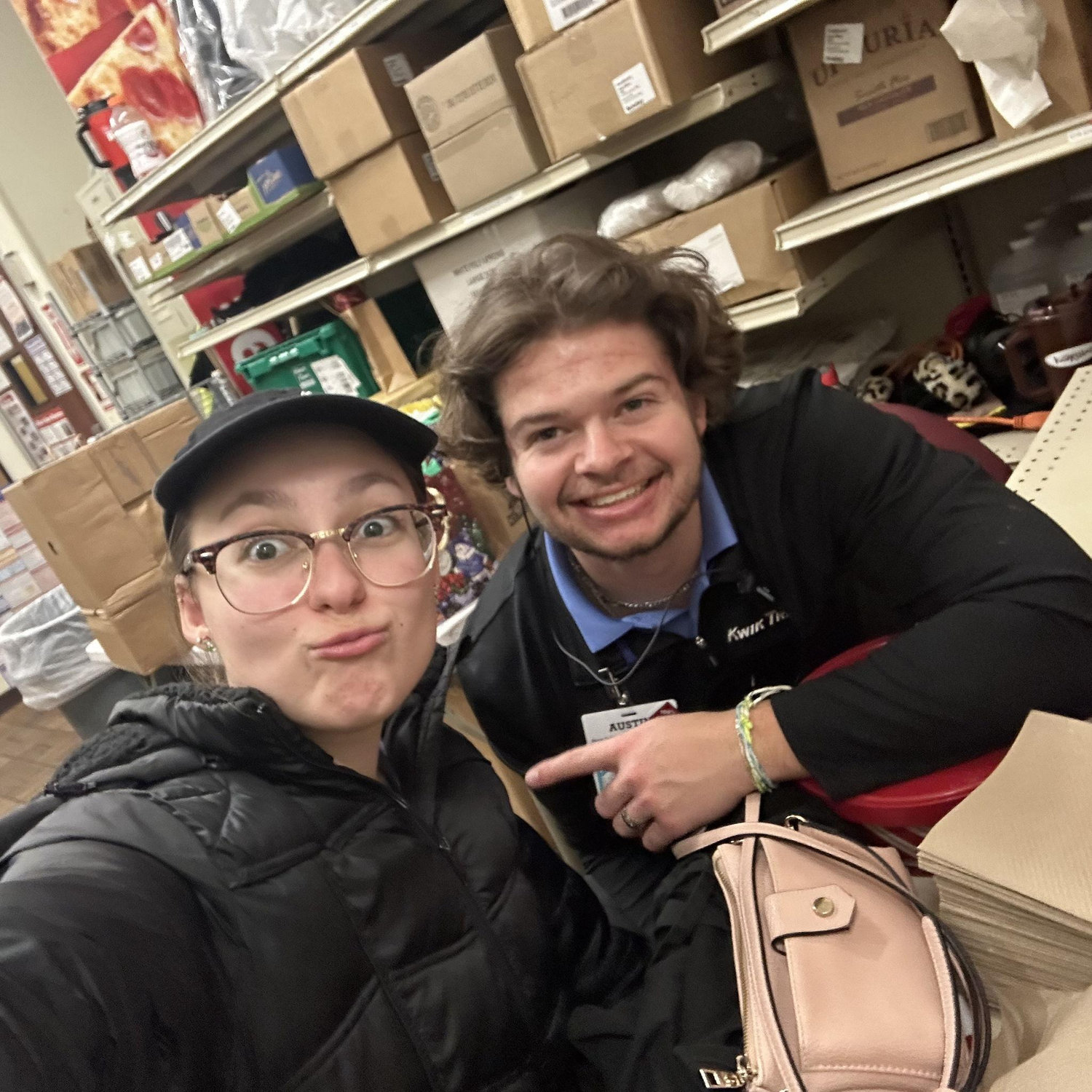 Our last day working together at the store we met at and where our love story began {December 25th, 2023}