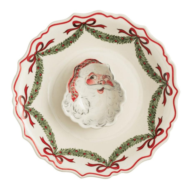 Santa Chip Dip Bowl