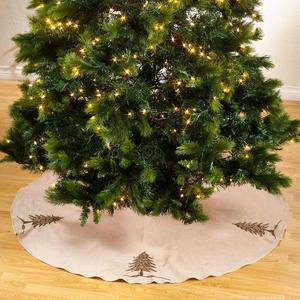 Sapin De Noel Round Beaded Christmas Tree Skirt