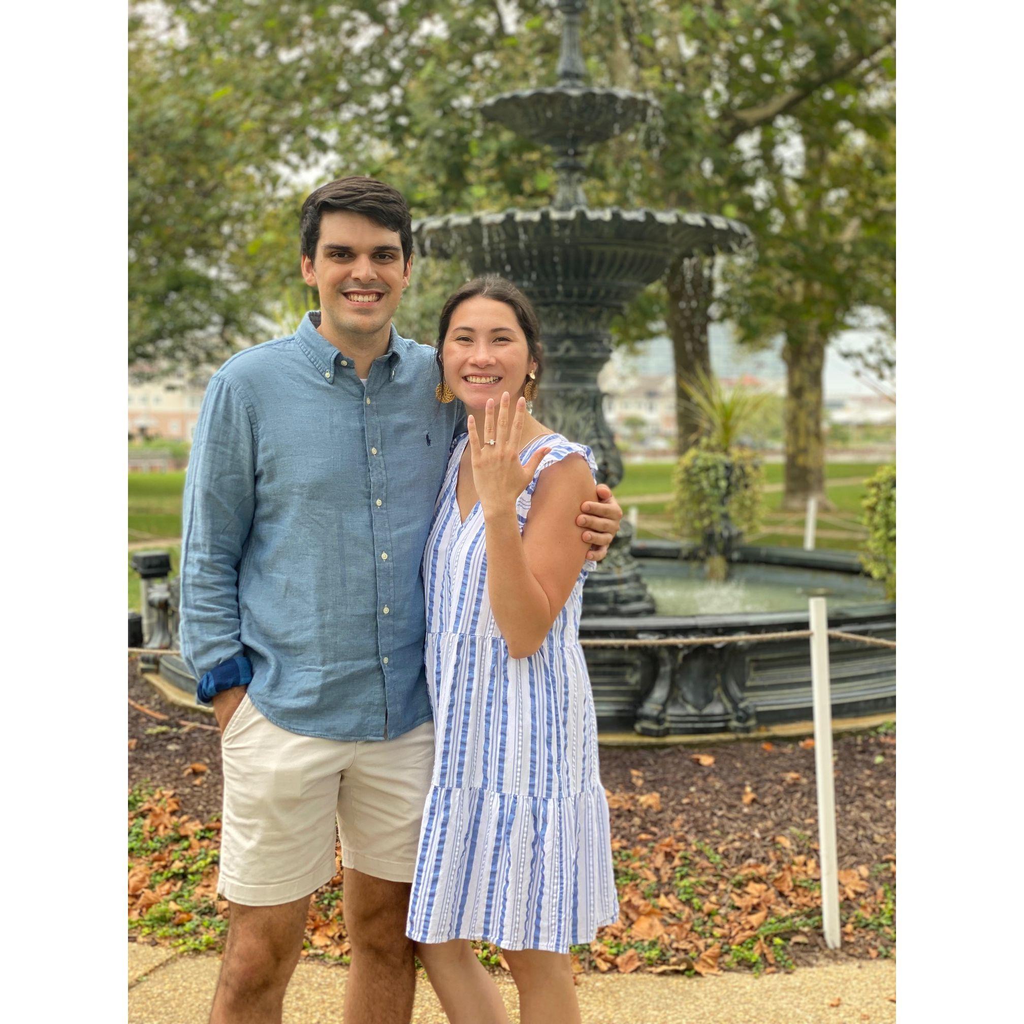 The day we got engaged!