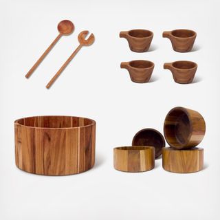 Bold Serving Bowls & Utensils Set
